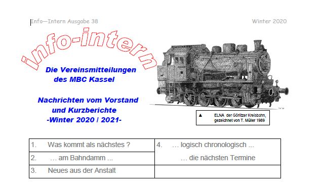 Info des MBC-Kassel e.V. Winter 2020